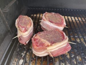 Bacon-wrapped Tenderloin on the smoker