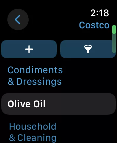 AnyList Apple Watch App